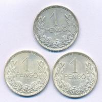 1937-1939. 1P Ag (3db, 2xklf) T:AU,XF kis patina
Adamo P6