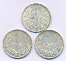 1938-1939. 1P Ag (3db, 2xklf) T:AU,XF kis patina
Adamo P6