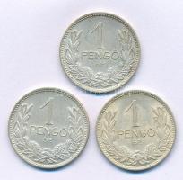 1939. 1P Ag (3x) T:AU,XF kis patina
Adamo P6