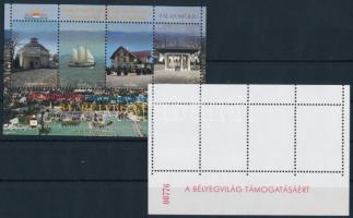 2011 Hunfila emlékívpár, az egyik ajándék feketenyomat "A BÉLYEGVILÁG TÁMOGATÁSÁÉRT" hátoldali felirattal
