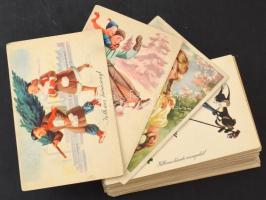 100 db MODERN magyar grafikai művészlap (Képzőművészeti Alap) / 100 modern Hungarian graphic art pos...