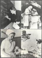 kb 25 db sajtófotó vegyes témákkal kartonon háború, erotika, tudományok 18x13 cm