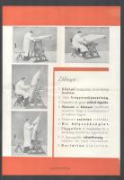 Műszaki rajzállvány ismertető reklámlap, eredeti borítékkal