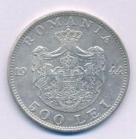 Románia 1944. 500L Ag "I. Mihály" T:XF-VF, folt
Romania 1944. 500 Leu Ag "Michael I&...