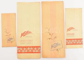 Koestlin cukorka, bonbon négyféle papírzacskó, h: 29 cm aaltt