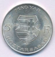 1947. 5Ft Ag "Kossuth" T:XF patina Adamo F8.1