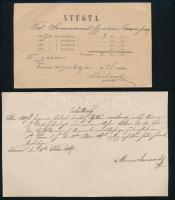 1887 Körmend két nyugta