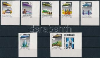 1981 Zeppelin híres repülései vágott sor (4.000) (3Ft kis gumihiba / small gum disturbance)