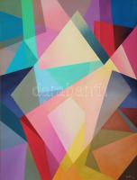 Csóka László (1967-): A hídon, 2023. Olaj, vászon, jelezve jobbra lent: Csóka 23. 120x90 cm.  KIZÁRÓLAG SZEMÉLYES ÁTVÉTEL, NEM POSTÁZZUK! / ONLY PERSONAL COLLECTION AT OUR OFFICE!