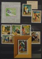 Magyar gyűjtemény az 1960-1970-es évekből 2 db A4 + 5 közepes berakóban, hozzá emléklapok, alkalmi borítékok, kevés külföldi