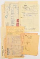 cca 35 darab klf számla, sok okmánybélyeggel