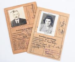 1943 Arcképes igazolójegy Weiss Manfréd gyárba