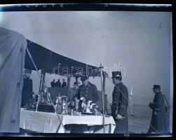 7 darab magyar királyi katonákat ábrázoló 6x9 cm-es fotónegatív