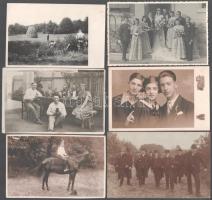 16 darab fotólap, vegyes témakörben