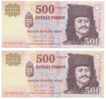 2006. 500Ft "A forradalom 50. évfordulója 1956. október 23." (2x) "EC" T:F Adamo F54E