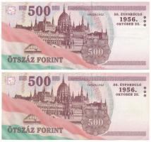 2006. 500Ft "A forradalom 50. évfordulója 1956. október 23." (2x) "EC" T:F
Adam...