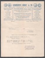 1931 Podolinec (Podolin), Szignárovits Károly és Fia menyasszonyi kelengyék raktára, valódi szepességi vászonáruk és ablakredőny-szövöde fejléces számla