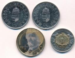 2004. 50Ft "Európai Unió" (2x) + 2023. 200Ft "Petőfi" + 2024. 100Ft "MNB" T:AU,XF