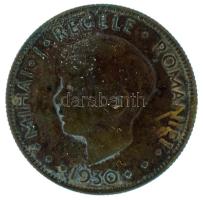 Románia 1930. 20L Ni-sárgaréz "I. Mihály" Londoni veret T:VF patina Romania 1930. 20 Lei Ni-Brass "Mihail I" London mint C:VF patina Krause KM#50