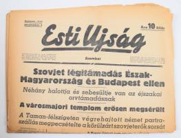 1942 Esti Ujság + Esti Kurir: Szovjet támadásokról szóló világháborús hírekkel