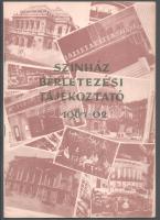 Színház bérletezési tájékoztató 1961-62. 24p.