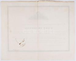 1854 Nagy Ignác író gyászjelentése. Pest. Beimel J. és Kozma Vazul. Nagy Ignác (1810-1854) író a Höl...