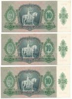 1936. 10P (3x) sorszámkövetők "B 050 097182 - B 050 097184" T:UNC
Adamo P9