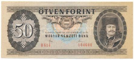 1980. 50Ft "H 614 104600" T:AU keresztirányú görgőlenyomat Adamo F22