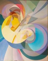 Csóka László (1967-): Metamorfózis I., 2024. Olaj, vászon, jelezve balra lent: Csóka 24. 100x80 cm.