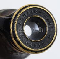 Lemaire Paris színházi távcső, jelzett, kopott, 10x6,5 cm