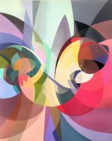 Csóka László (1967-): Metamorfózis II, 2024. Olaj, vászon, jelezve jobbra lent: Csóka 24. 100x80 cm.