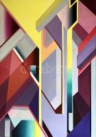 Csóka László (1967-): Színjáték III, 2023. Olaj, vászon, jelezve jobbra lent: Csóka 23. 120x80 cm.  KIZÁRÓLAG SZEMÉLYES ÁTVÉTEL, NEM POSTÁZZUK! / ONLY PERSONAL COLLECTION AT OUR OFFICE!