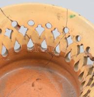 Badár Balázs Mezőtúr kínáló, jelzett, restaurált, d: 20 cm