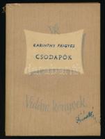 Karinthy Frigyes: Csodapók. (Fantasztikus novellák) Bp., 1956. Vidám könyvek. Kiadói papírborítóval