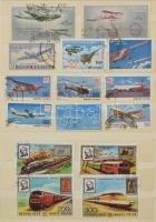 388 db közlekedés motívum bélyeg 10 lapos, közepes Schaubek berakóban