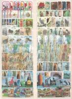 Új-Zéland 1975-1997 24 db teljes kiadás, köztük magas névértékűek is, nagyalakú berakólapon