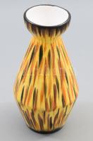 Bodrogkeresztúri modern váza, jelzés nélkül, m: 18 cm