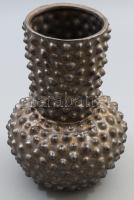 Bütykös váza, lepattanással, m: 21,5 cm