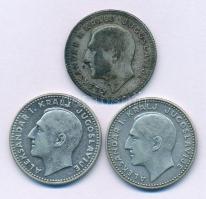 Jugoszlávia 1931. 10D Ag "I. Sándor" (3x) T:XF,VF patina
Yugoslavia 1931. 10 Dinara Ag &q...