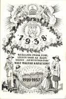 Irredenta propaganda and Christmas greeting with King István and scouts