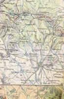 1933 A Mátra hegység, Kirándulók térképe 6/a sz., 1 : 50.000, M. Kir. Állami Térképészet, 90×61 cm v...