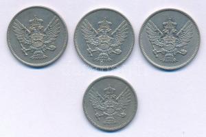 Montenegró 1906. 10p Ni + 1913-1914. 20p Ni (3db, 2xklf) T:XF
Montenegro 1906. 10 Para Ni + 1913-19...