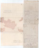 5 db RÉGI cserkész fotós képeslap, vegyes időszakból és témában: csoportképek, tabló / 5 pre-1945 Hu...