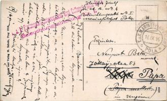 1916 SMS Erzherzog Franz Ferdinand az Osztrák-Magyar Haditengerészet Radetzky-osztályú csatahajója /...