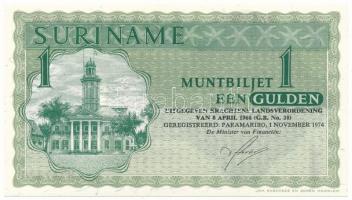 Suriname 1974. 1G T:UNC Suriname 1974. 1 Gulden C:UNC Krause P#116d