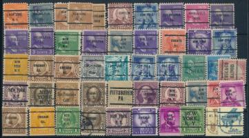 USA 45 db városi előérvénytelenített bélyeg