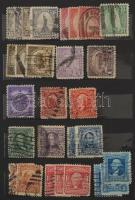 USA kb 1.700 db bélyeg a korai évektől kis és közepes berakóban