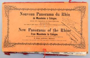 [A Rajna panorámaképe] Neues Panorama des Rheins von Mannheim bis Cöln. Mit 45 Randbildern nebst Bes...