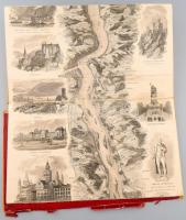 [A Rajna panorámaképe] Neues Panorama des Rheins von Mannheim bis Cöln. Mit 45 Randbildern nebst Bes...