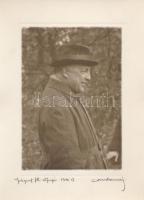 1931 Orphanidesz János (1876-1939): József főherceg őfelsége, ceruzával feliratozott, jelzett, lap méret 24x18 cm